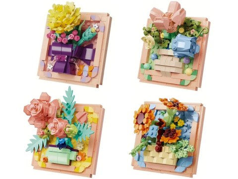 Klocki techniczne SERIA: Oddech wiosny - KWIATY W RAMCE ponad 200ele ZA5815