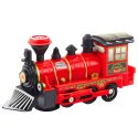 Lokomotywa Klasyczna Elektryczna Światła Dźwięki Czwerwona