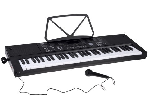 Organy KEYBOARD KLASYCZNY 61-klawiszy w dotyku jak drewno + mikrofon IN0184