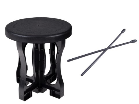 Perkusja dla dzieci 5-bębnów + taboret w zestawie - niebieski design IN0182