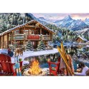 Puzzle - 2x500 XMAS - Święta w górach - Trefl 37540