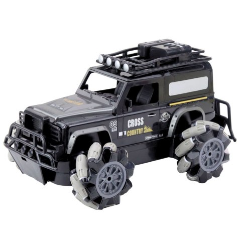 Samochód Terenowy Zdalnie Sterowany RC Obrót O 360° 1:12 Czarny