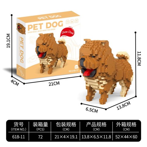 Zestaw Klocków 800el. Chow Chow