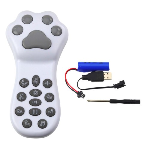 Interaktywny Robot Pies Husky Zdalnie Sterowany RC Głosem Sztuczki Szary