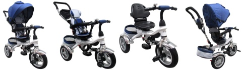 Rowerek Trójkołowy T3 jeans R-Sport Koła pompowane