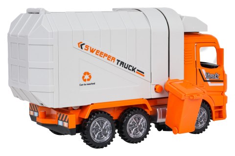 Śmieciarka z Funkcją Świateł i Dźwięku Pomarańczowa