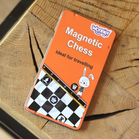 WOOPIE IQ Gra Szachy Warcaby Magnetyczne 2w1 Podróżna Kieszonkowa 10 sztuk