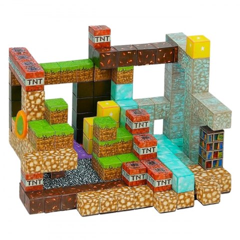 WOOPIE Klocki Magnetyczne Konstrukcyjne Sześciany 3D Zestaw Edukacyjny 63 el.
