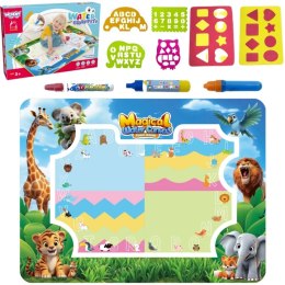 WOOPIE Mata do Malowania Wodą Safari Literki Cyferki