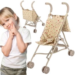 WOOPIE Wózek Spacerówka Dla Lalek w Kwiatki