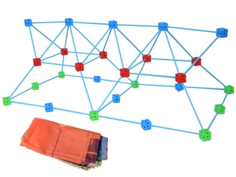 Duży Zestaw SŁOMKI KONSTRUKCYJNE kreatywne klocki do budowania 89el ZA5907