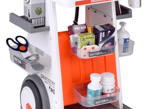 Interaktywny WÓZEK LEKARSKI Zestaw do zabawy w lekarza i dentystę ZA5874