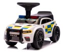 Jeździk dla Dzieci J3 BIAŁY Policyjny Muzyka, światła
