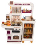 MEGA Kuchnia z Funkcją Świateł, Dźwięku i Pary + Akcesoria Beżowa