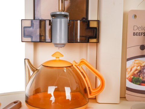 MEGA Kuchnia z Funkcją Świateł, Dźwięku i Pary + Akcesoria Beżowa