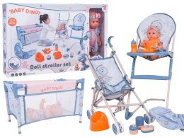 MEGA Zestaw DINUŚ z Lalką + Akcesoria