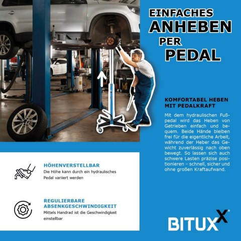 Mobilny podnośnik warsztatowy podnośnik hydrauliczny stabilny do skrzyń biegów