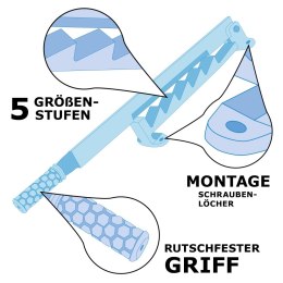 Ręczny rębak do drewna łuparka ręczka wytrzymała czarna stalowa solidna konstrukcja