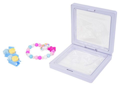 Zestaw Biżuterii Jednorożec Różowy Kwiatek