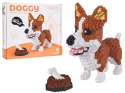 Zestaw klocków konstrukcyjnych 1200 el. Welsh Corgi z miską i kością dla nastolatków 14+ i dorosłych