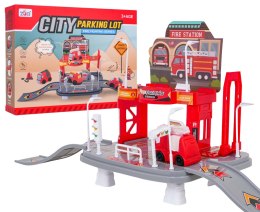Zestaw Parking Straż Pożarna + Miękkie Pojazdy