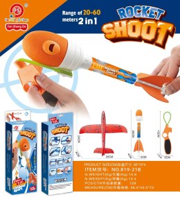 Zestaw Samolot Niebieski 2w1 z Wyrzutnią