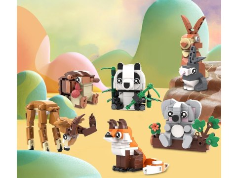 Klocki techniczne Seria: Dzikie zwierzęta lądowe - ponad 100-ele ZA5852