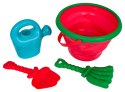 MEGA Zestaw Akcesoriów do Piasku + Składane Wiaderko