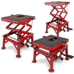 Podnośnik nożycowy Hydrauliczny mobilny Stalowy 135KG do motocykla