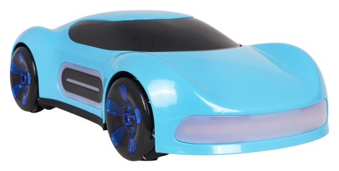 Pojazd z Funkcją Dymu Sterowany z Pilota i Zegarka Niebieski