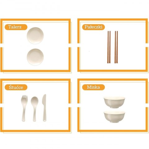 WOOPIE Zestaw Małego Kucharza Garnki Patelnia Czajnik Biały 32el.