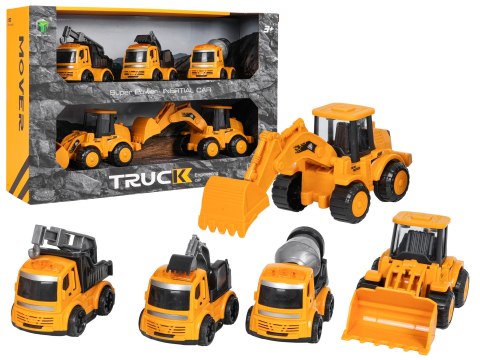 Zestaw Pięciu Pojazdów Budowlanych