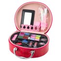 Zestaw Piękności Do Makijażu Paznokci W Kosmetyczce Czerwona