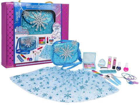 Zestaw do Makijażu + Spódniczka Lodowa Niebieska