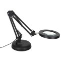 Lampka na biurko biurkowa LED z lupą szło powiększające obrotowy wysięgnik 2 sposoby mocowania