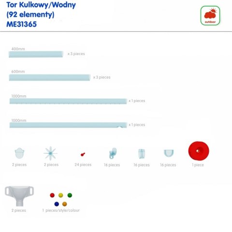 MASTERKIDZ Tablica STEM Outdoor + Tor Wodny/Kulkowy