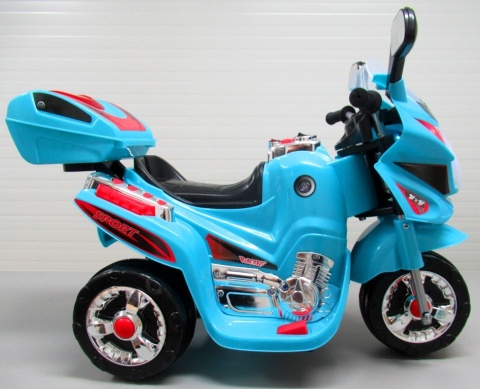 Motorek M6 niebieski, motorek na akumulator