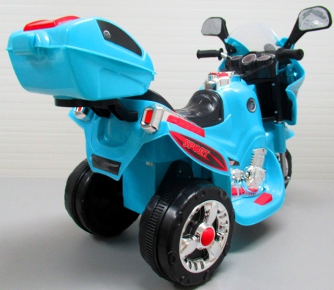 Motorek M6 niebieski, motorek na akumulator