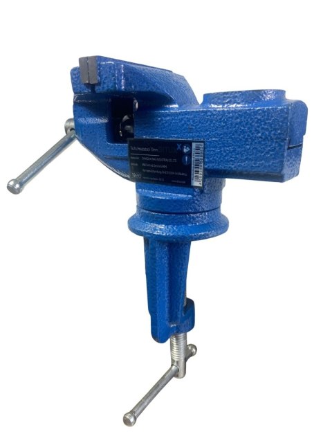 Profesjonalne imadło ślusarskie stołowe 70 mm obrotowe, mocowane na zacisk