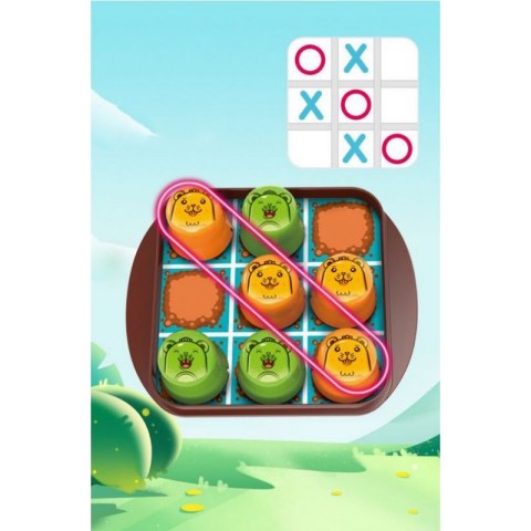 WOOPIE IQ Gra Logiczna Edukacyjno-Strategiczna 2w1 Kółko i Krzyżyk 8szt