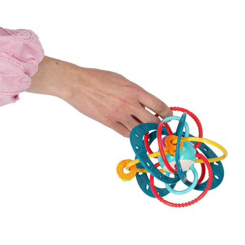 Gryzak grzechotka sensoryczna dla malucha turkusowa