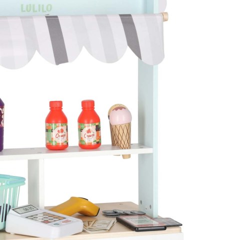 Market drewniany LULILO Melo stragan supermarket z kasą