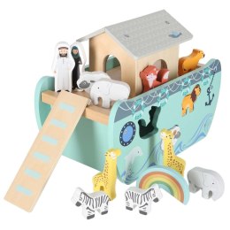 Sorter drewniany Lulilo Arka Noego statek zwierzątka 9 elementów