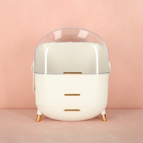 Szkatułka organizer na kosmetyki szafka biała