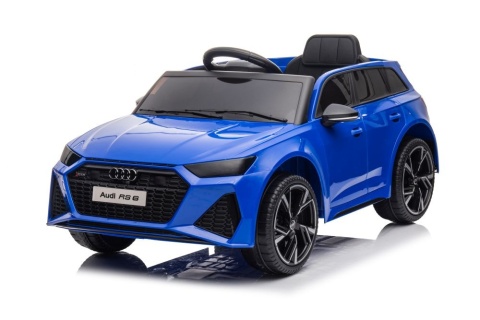 AUDI RS6 GT Niebieski Auto na akumulator EVA Skóra pilot