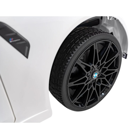 BMW m4 BIAŁY Auto na akumulator EVA Skóra pilot