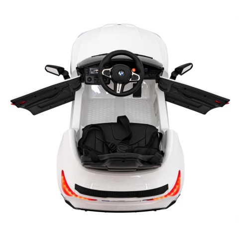 BMW m4 BIAŁY Auto na akumulator EVA Skóra pilot