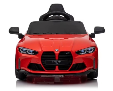 BMW m4 CZERWONY Auto na akumulator EVA Skóra pilot