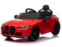 BMW m4 CZERWONY Auto na akumulator EVA Skóra pilot
