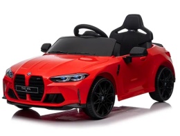 BMW m4 CZERWONY Auto na akumulator EVA Skóra pilot